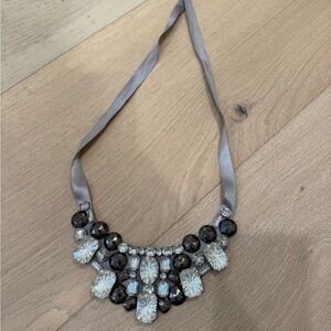 Express Black and Silver Statement Necklace